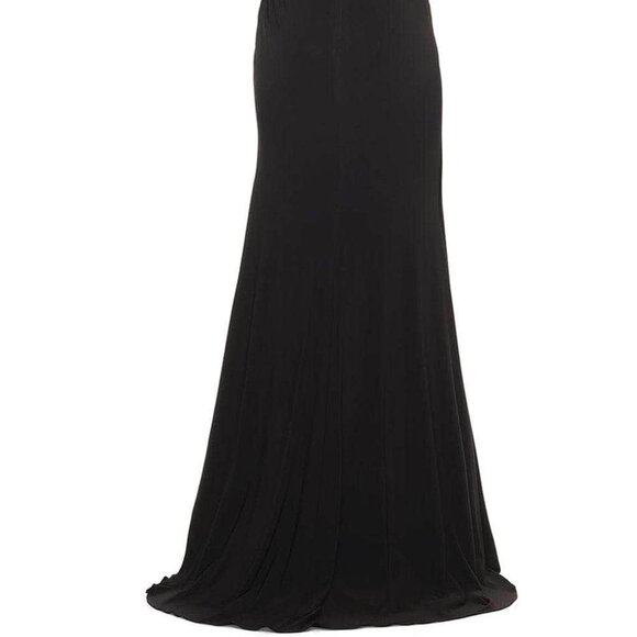 NWT La Femme 29997SC Jersey Mother of the Bride Dress Black Size 14 - Picture 4 of 8